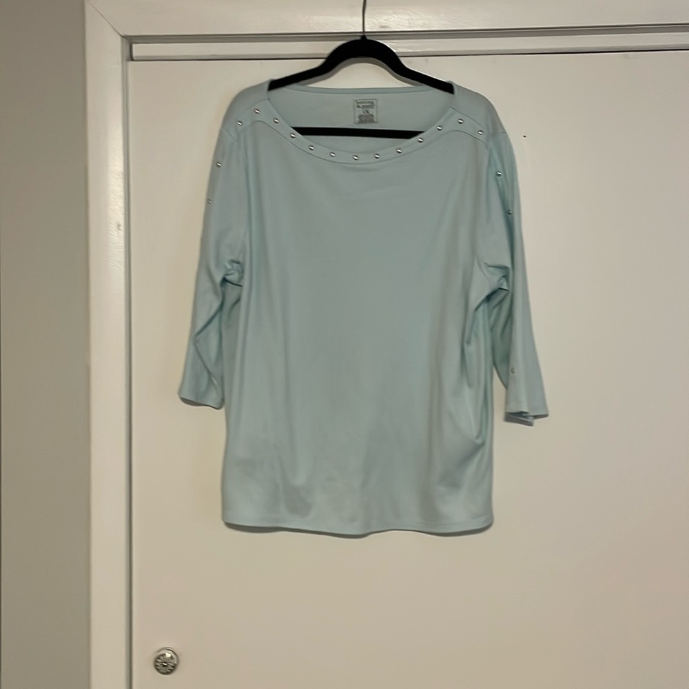 Cozy cotton 3/4 length sleeve top